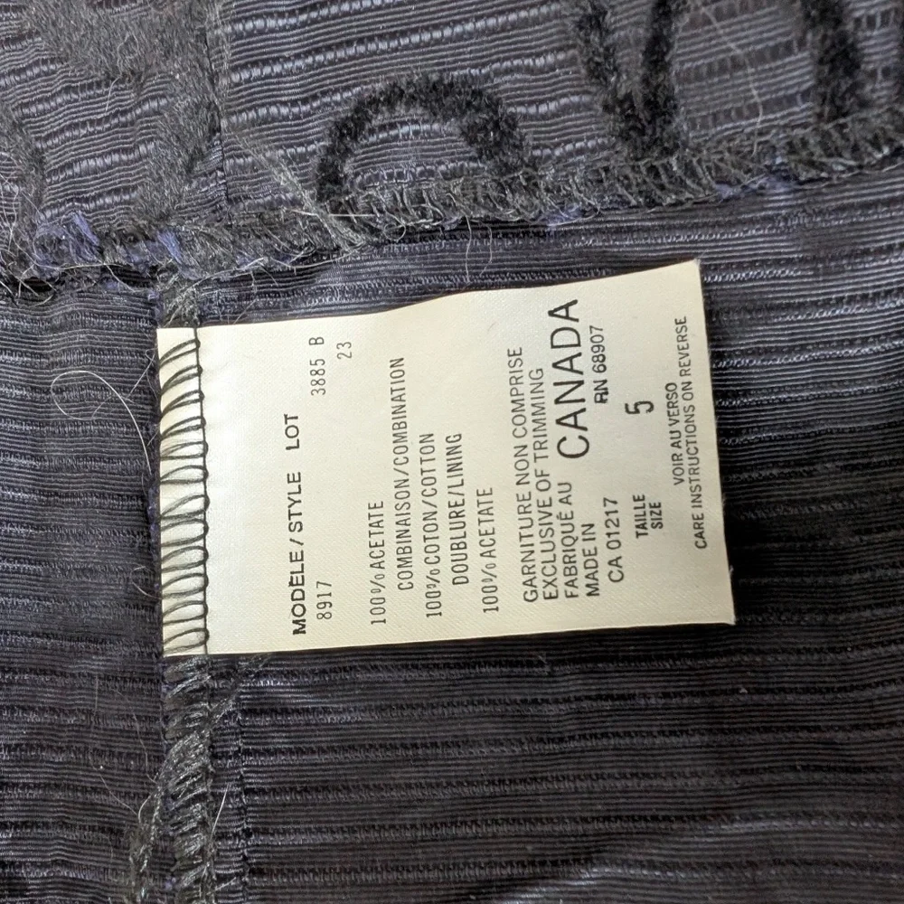 Le Chateau Black Mini Dress Size XS Vintage Sleeveless - Picture 6 of 11